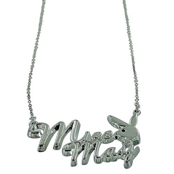 NWT Playboy Necklace Miss May Silver Plated Bunny - Picture 7 of 8